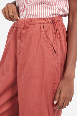 Pantalon parachute Rouge