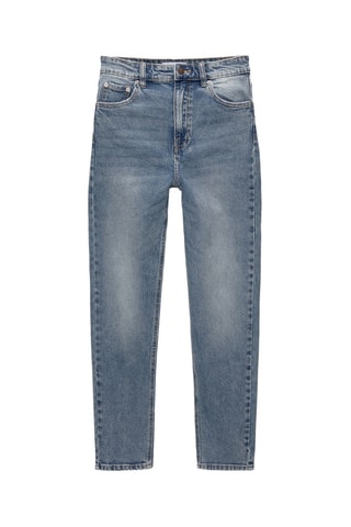 Jean mom - Bleu cobalt
