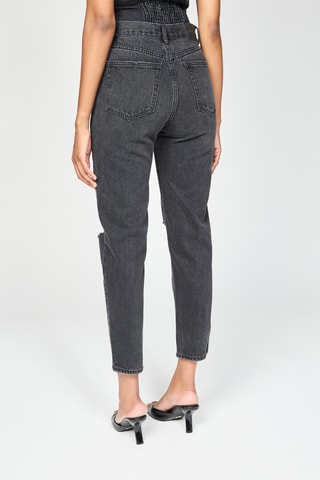 Jean mom taille haute - Noir