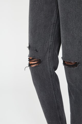 Jean mom taille haute - Noir