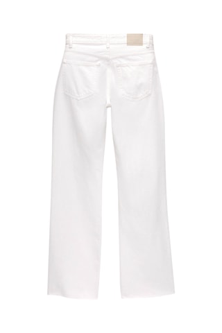 Jean droit taille haute - Blanc