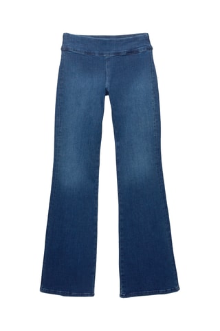 Jean flare taille haute - Bleu
