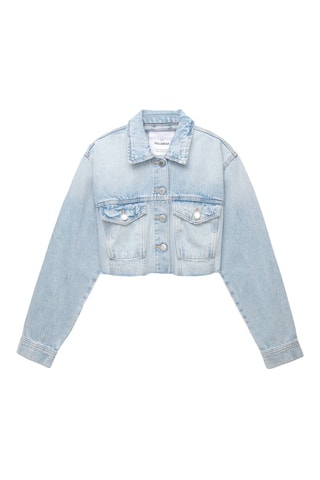 Veste court en jean - Bleu clair