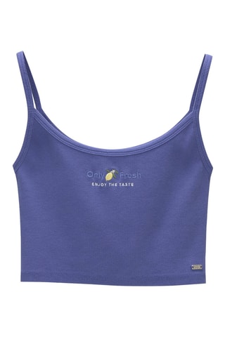 Crop top - Bleu cobalt