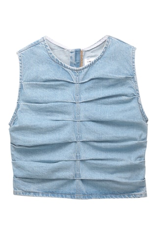 Top en jean - Bleu