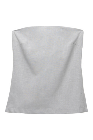Top bustier - Gris clair