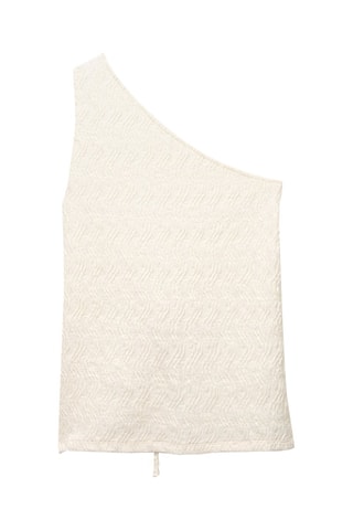 Top asymétrique - Ecru
