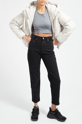 Crop top Gris foncé