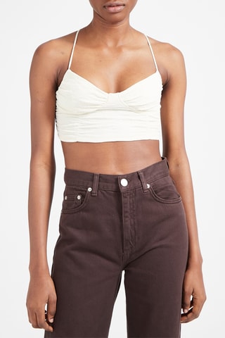 Crop top Blanc