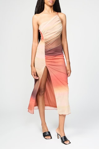 Robe asymétrique - Beige