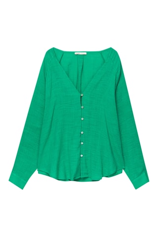 Chemisier oversize - Vert