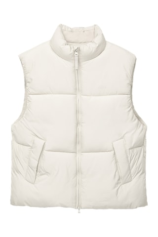 Doudoune sans manches - Beige
