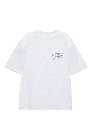 T-shirt - Gris clair chiné