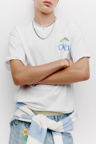 T-shirt relaxed - Blanc