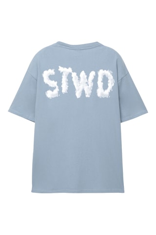 T-shirt relaxed - Bleu clair