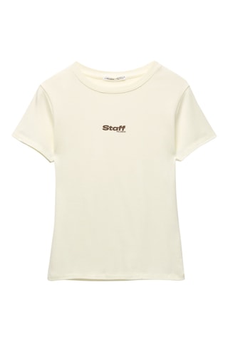 T-shirt slim - Ecru