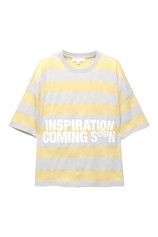 T-shirt - Jaune et gris clair