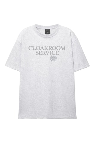 T-shirt relaxed - Gris chiné