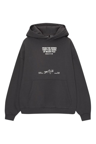 Sweat à capuche Mont Fuji - Anthracite