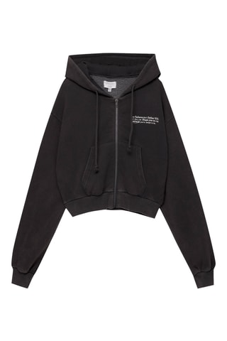 Sweat polaire à capuche - Noir