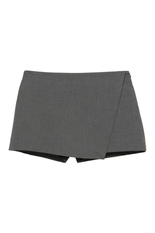 Jupe-short - Gris chiné