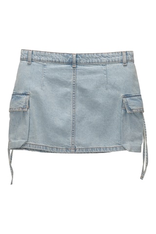 Minijupe en jean - Bleu clair