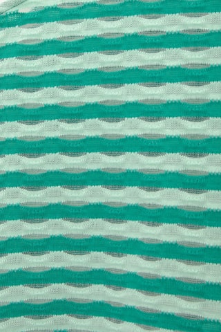 Top asymétrique - Blanc et vert