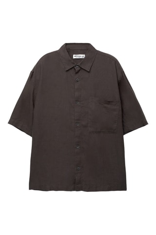 Chemise en lin - Marron