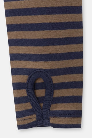 Top - Bleu marine et marron