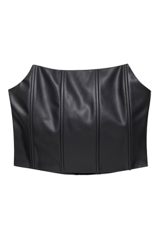 Top bustier - Noir