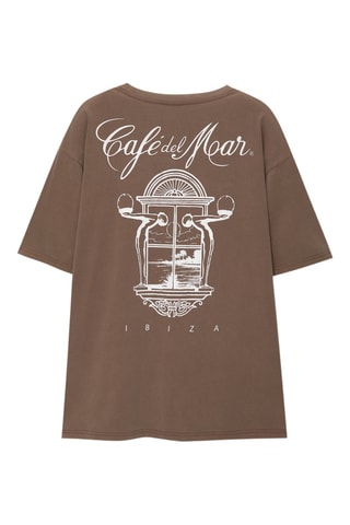 T-shirt Café Del Mar - Marron