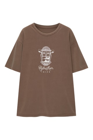 T-shirt Café Del Mar - Marron