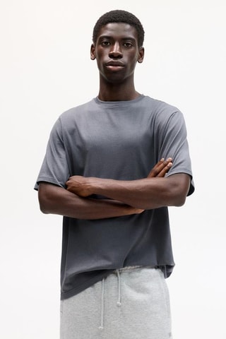 T-shirt regular - Bleu-gris