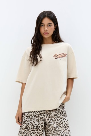 T-shirt oversize - Beige