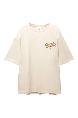 T-shirt oversize - Beige