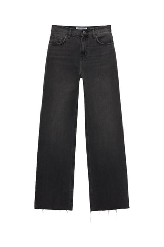 Jean regular taille haute - Noir