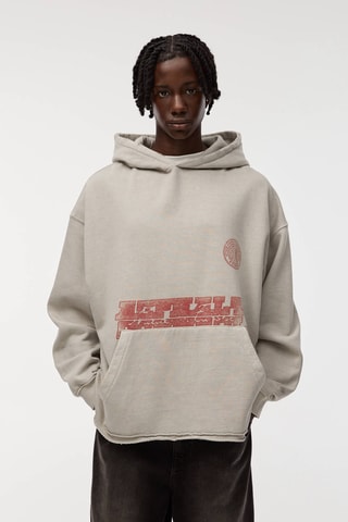 Sweat à capuche - Ecru