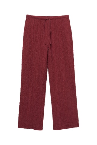 Pantalon wide legs - Bordeaux
