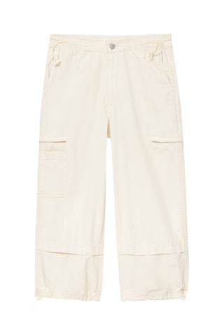 Pantalon parachute - Ecru