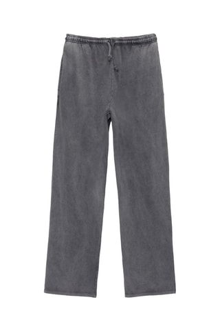 Pantalon wide legs - Gris