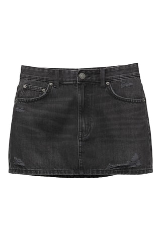 Minijupe en jean - Noir