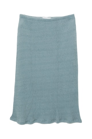 Jupe midi - Bleu