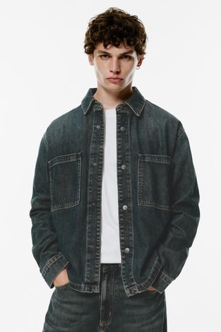 Chemise en jean - Anthracite