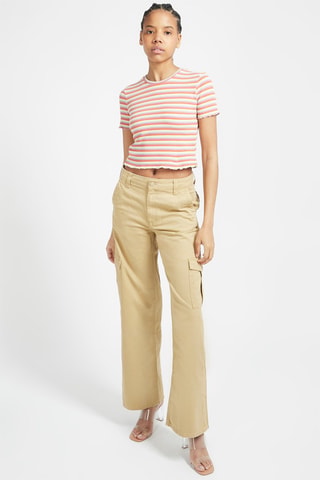 Pantalon cargo Beige