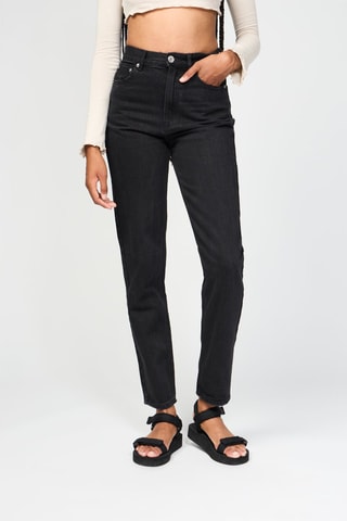 Jean mom taille haute - Noir