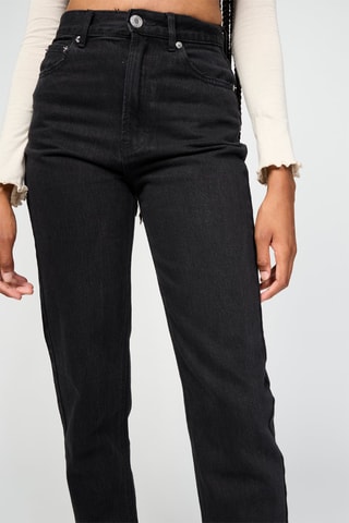 Jean mom taille haute - Noir
