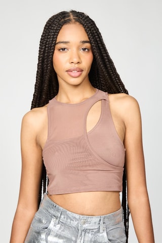 Crop top - Marron