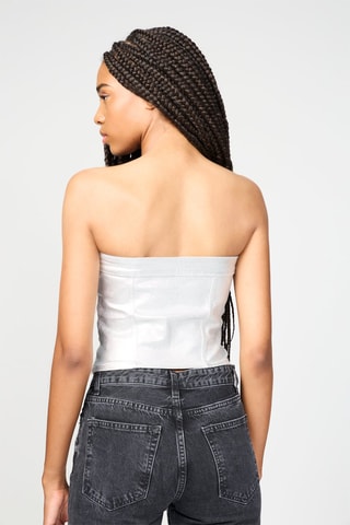 Top bustier - Argenté