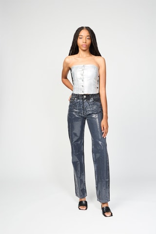 Top bustier - Argenté