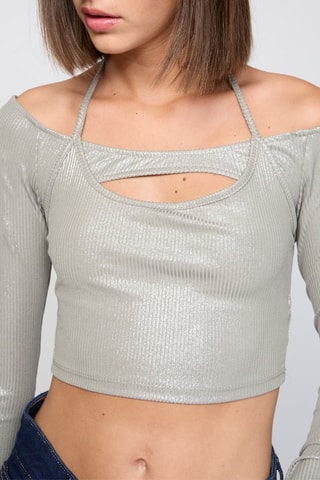 Crop-top - Argenté